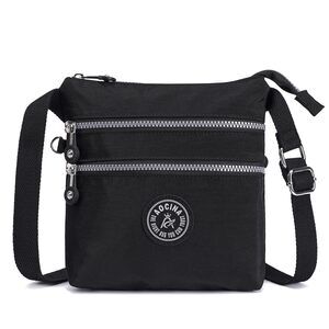 7297 Nylon Crossbody Bags Multi Pocket Small Cross Body Purse Lightweight